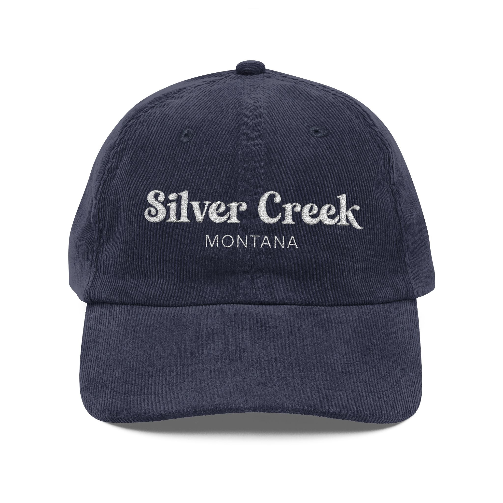 Silver Creek Montana Embroidered Corduroy Cap