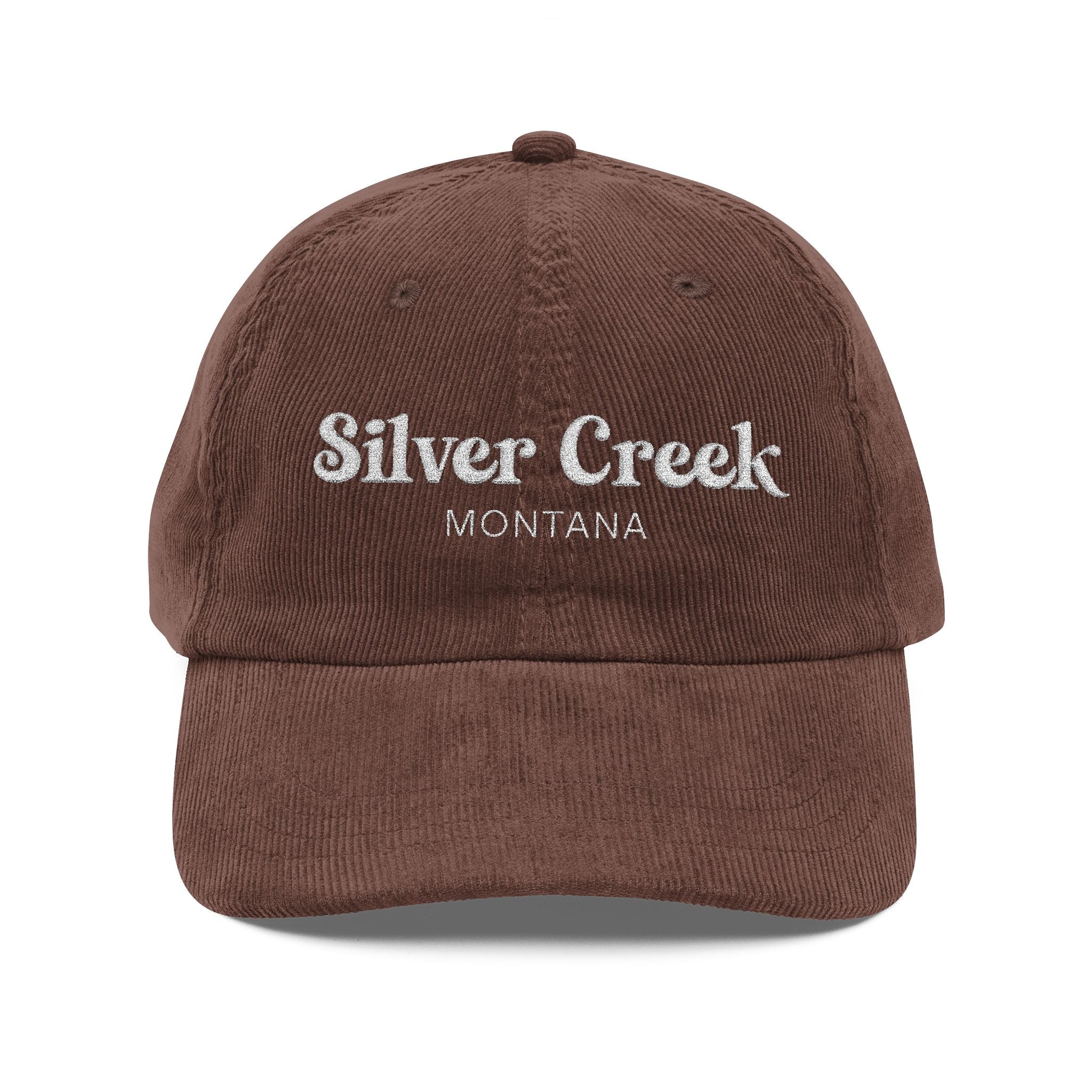 Silver Creek Montana Embroidered Corduroy Cap