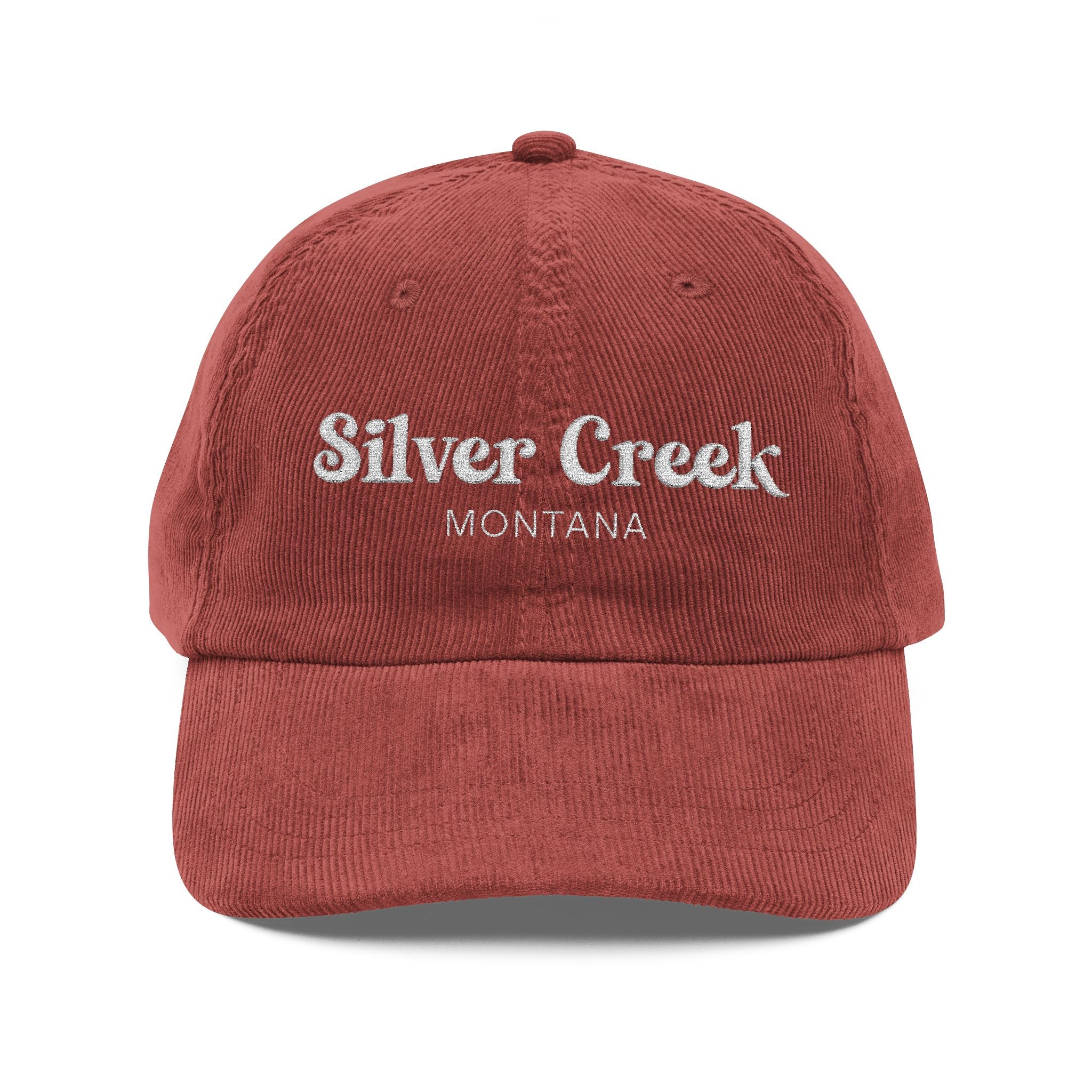 Silver Creek Montana Embroidered Corduroy Cap