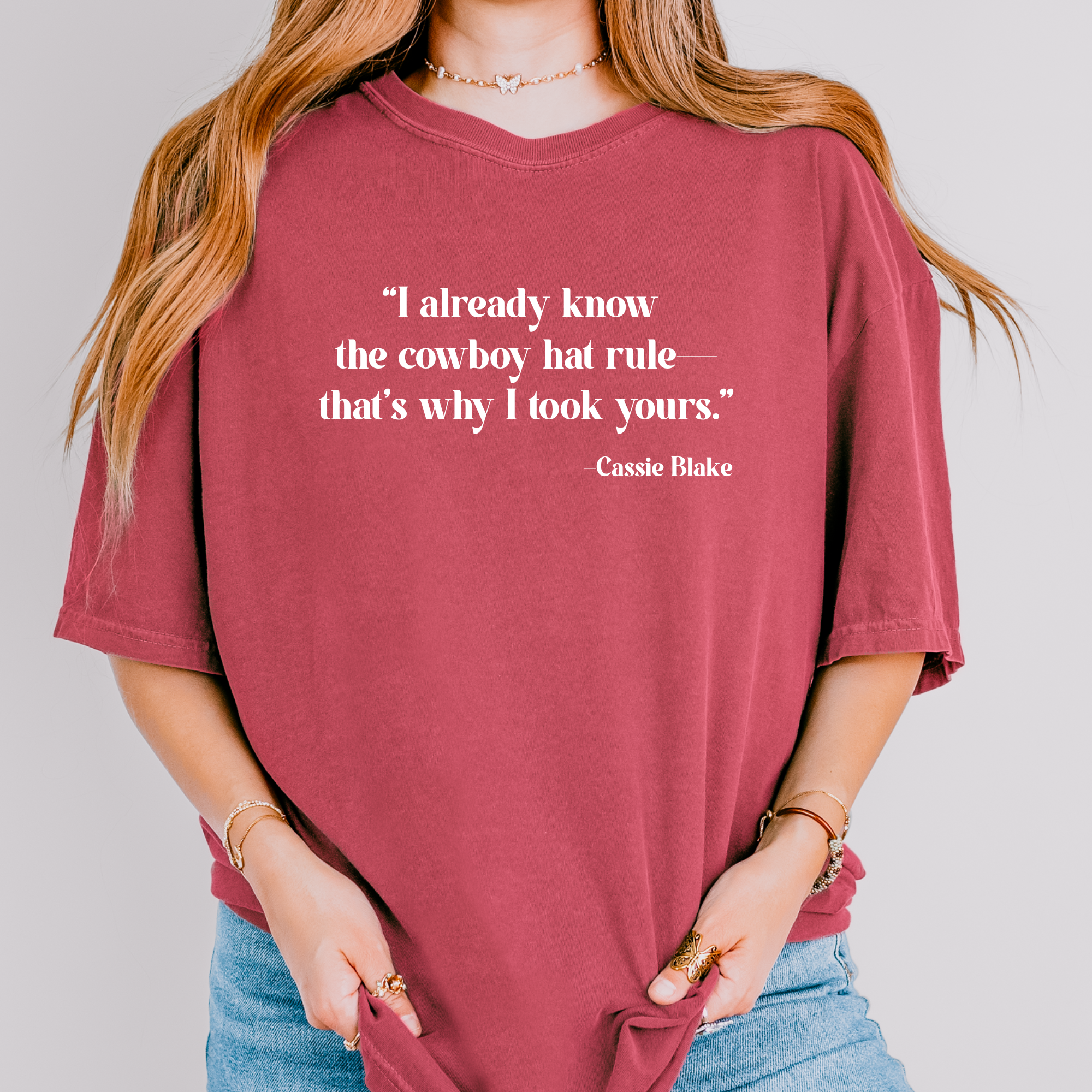 Cowboy Hat Rule Quote Tee