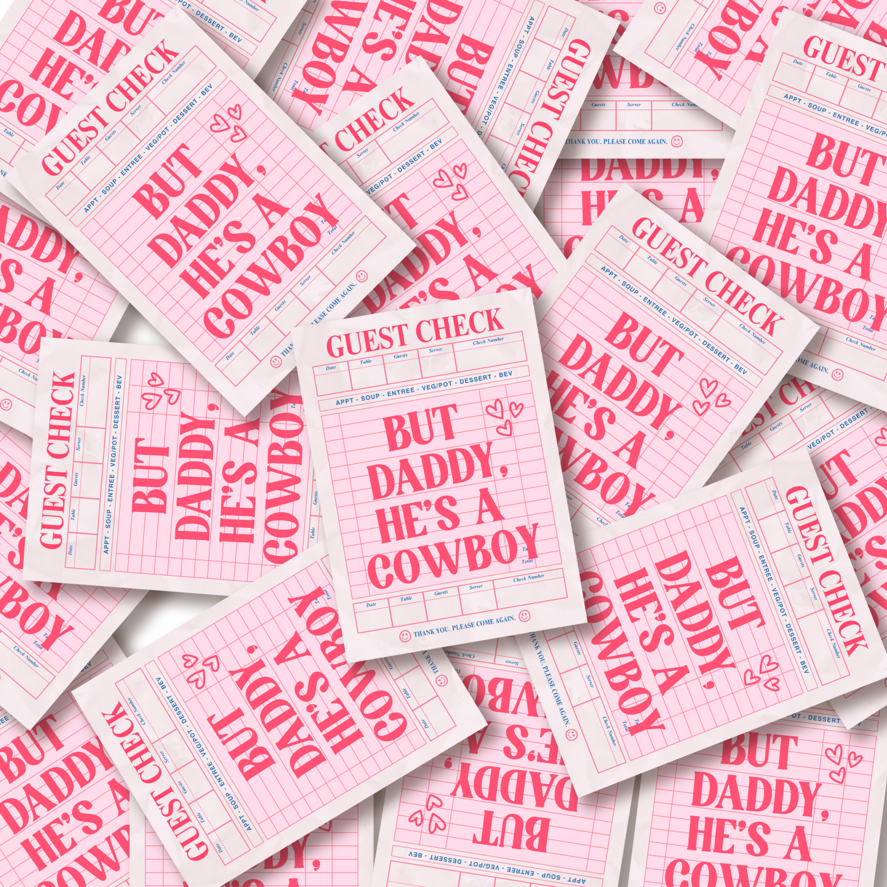 "But Daddy, He's a Cowboy" Kiss-Cut Sticker