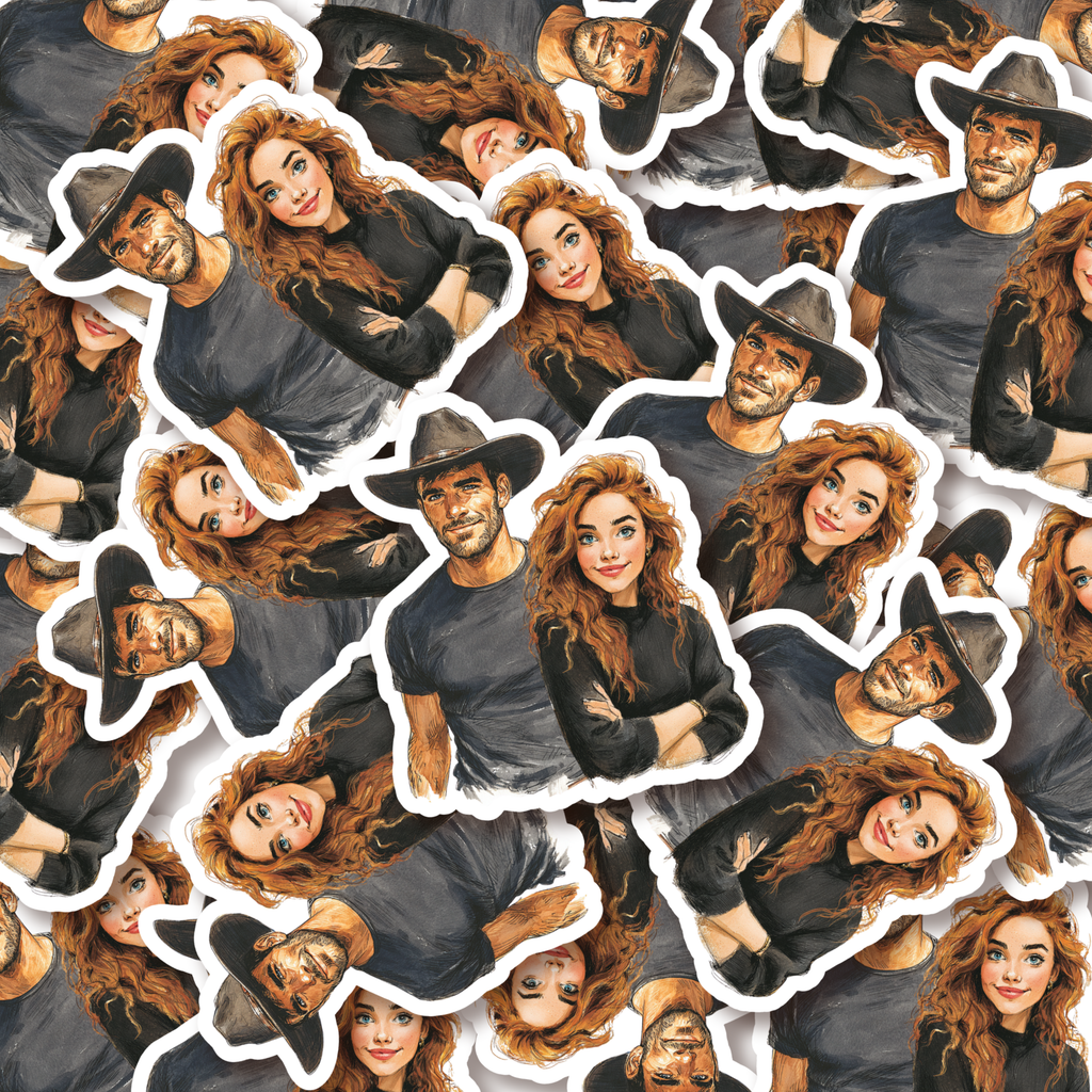 Jace & Callie Kiss-Cut Sticker