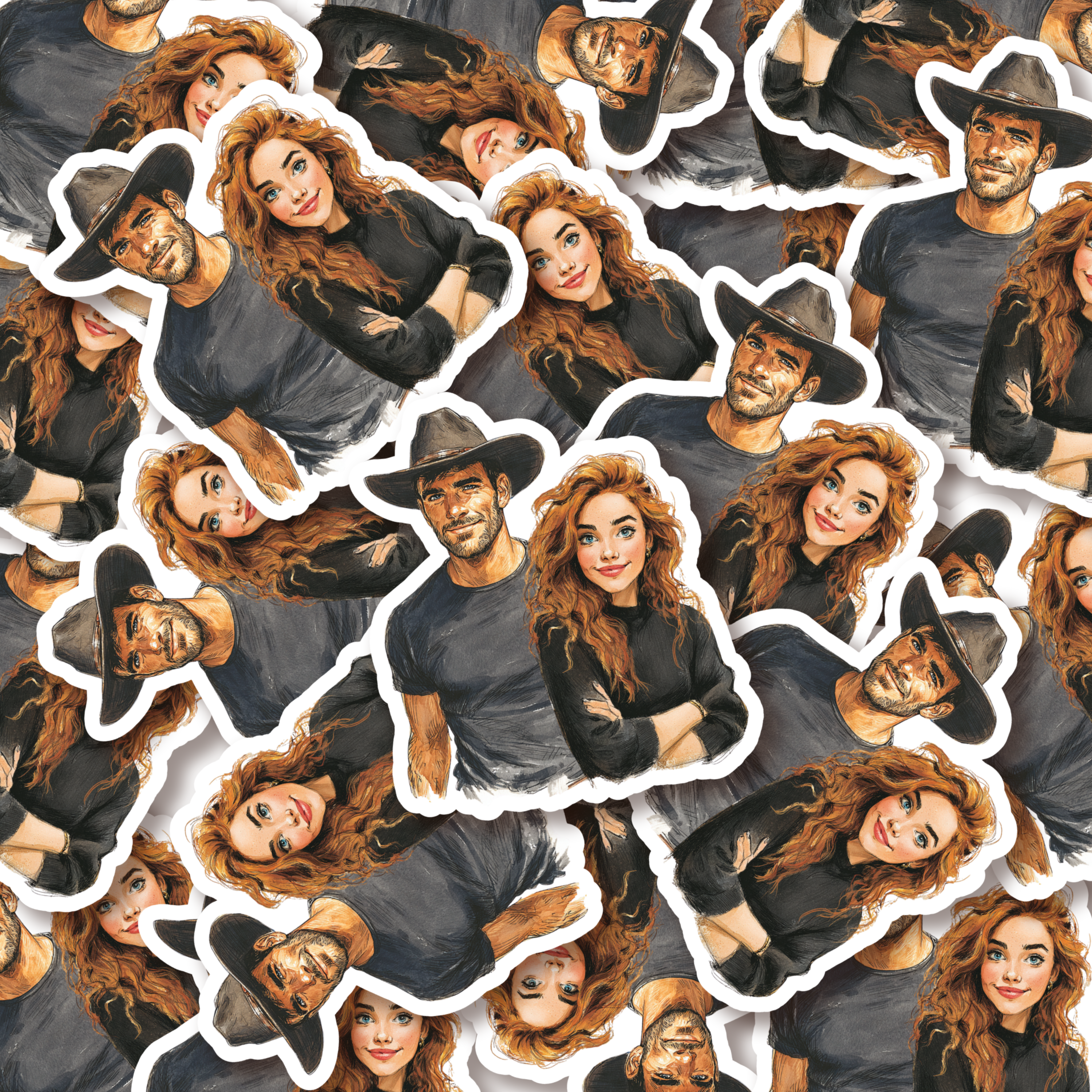 Jace & Callie Kiss-Cut Sticker