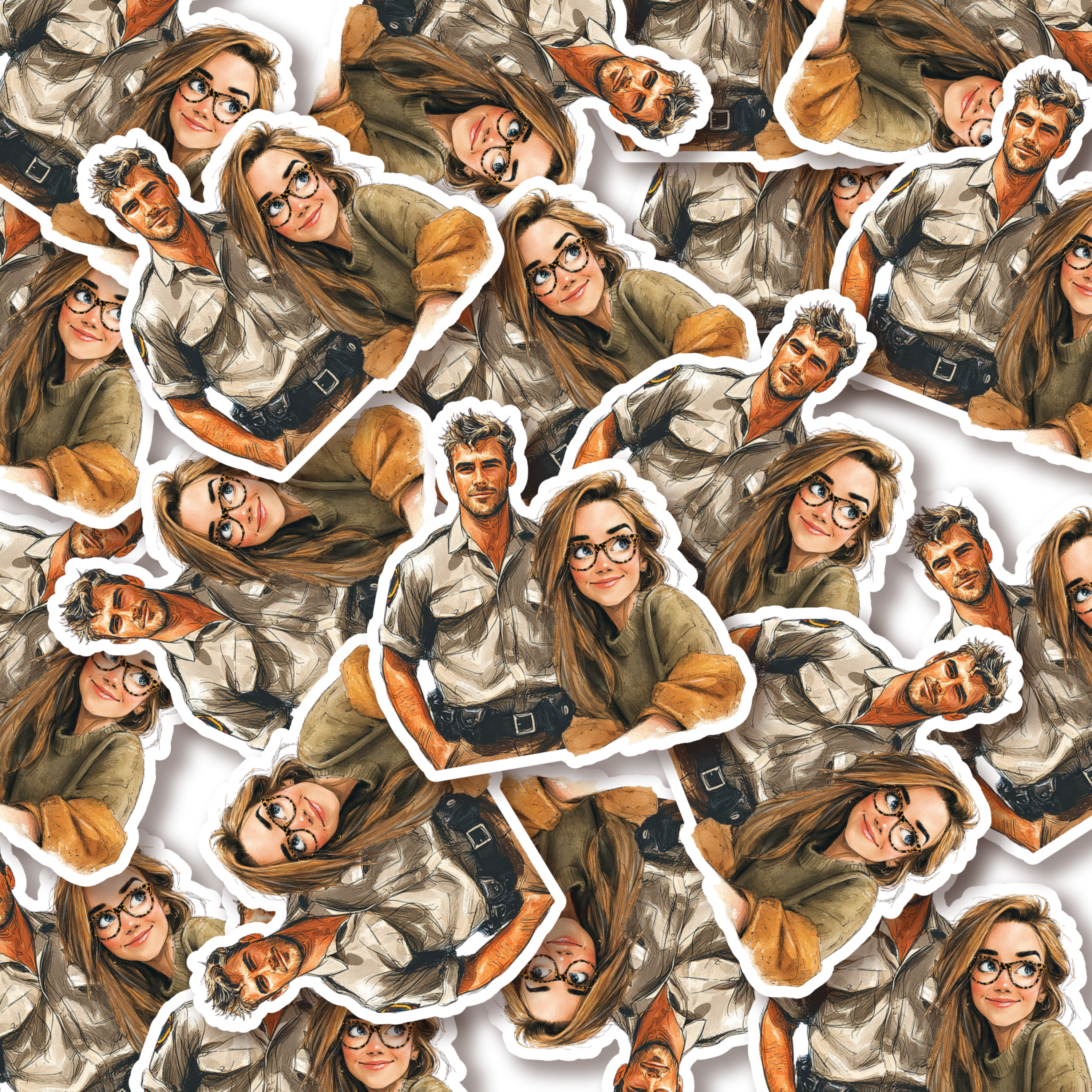 Molly & Liam Kiss-Cut Sticker